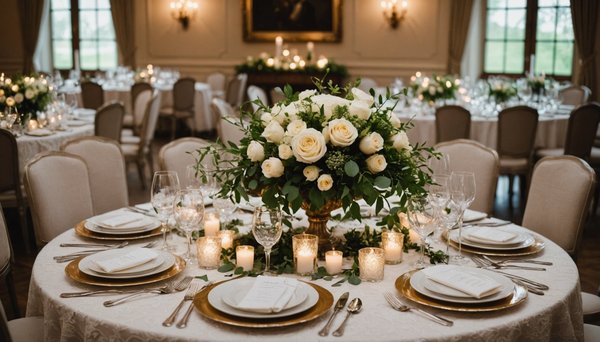 Idées élégantes pour la décoration de table mariage raffinée